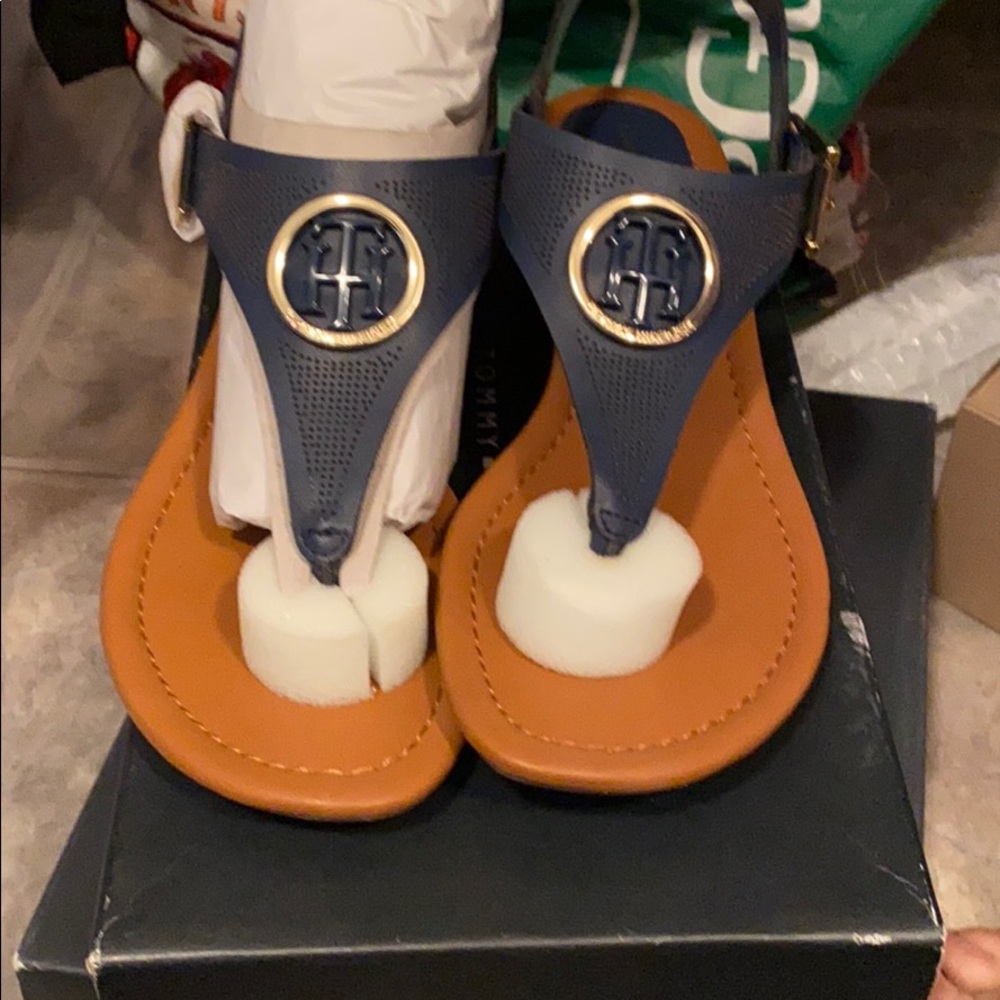 Tommy Hilfiger Dark blue thong sandals brand new